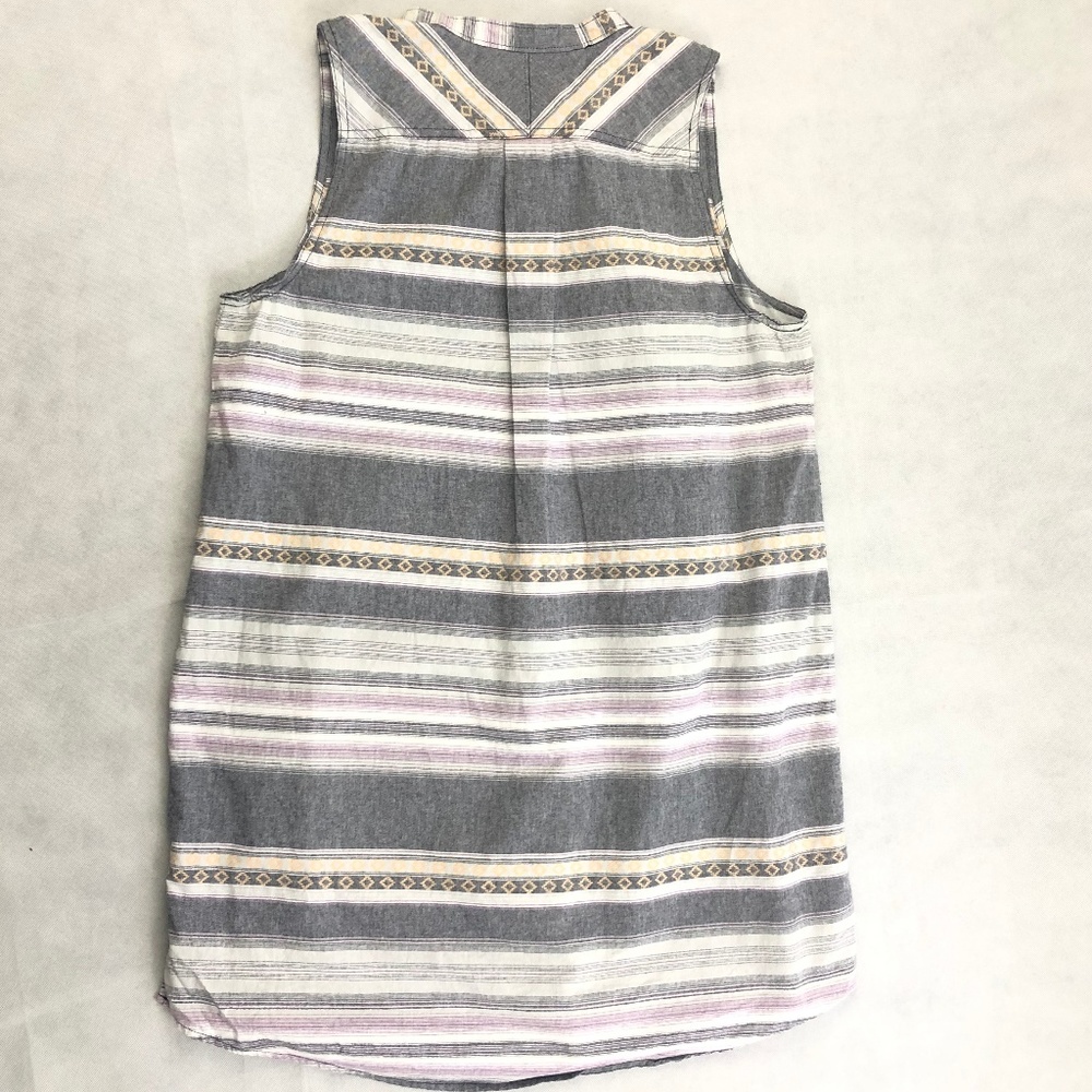 Woolrich Sleeveless Striped Aztec Print Dress - Picture 3 of 7